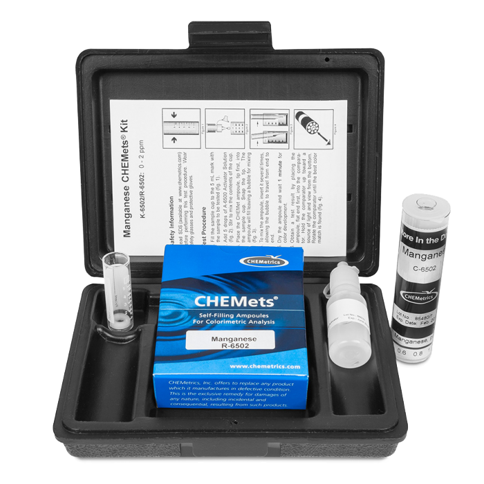 chemetrics manganese test kit osprey scientific