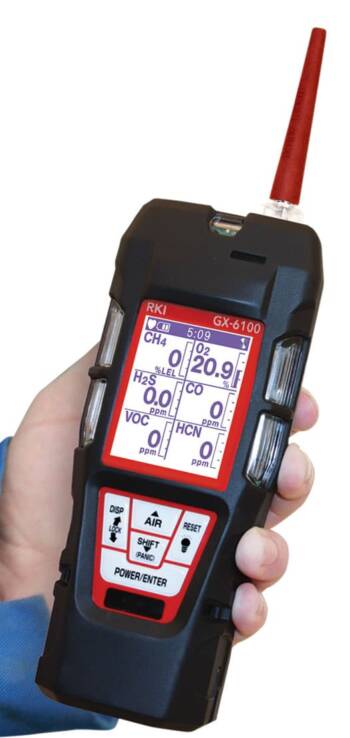 rki GX-6100 portable sample draw gas detector